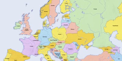 Karte von Zypern und den umliegenden Ländern