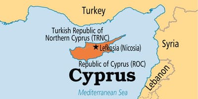 Republik Zypern Karte