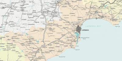 Karte von larnaca (Zypern