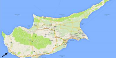 Karte Zypern paphos
