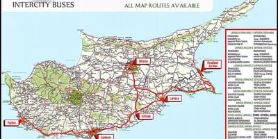 Zypern-bus route map