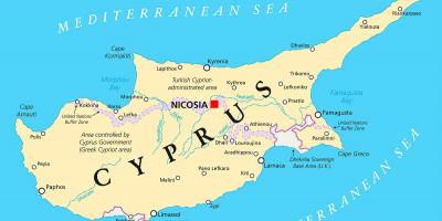 Karte Zypern